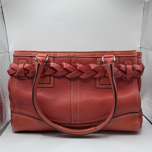 RARE! COACH LTD Edition Hamptons Vintage Leather Braided Satchel–MSRP $698 - Picture 4 of 12